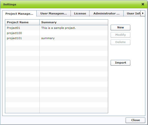 Checking Project Information