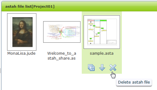Deleting a astah file