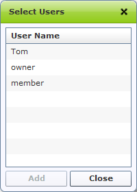 select a user