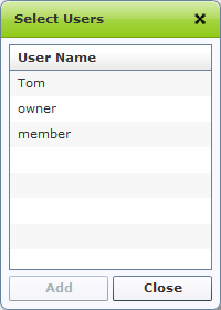 select a user select a user