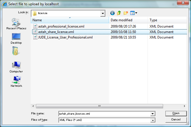 select file select file