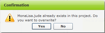 A confirm dialog A confirm dialog