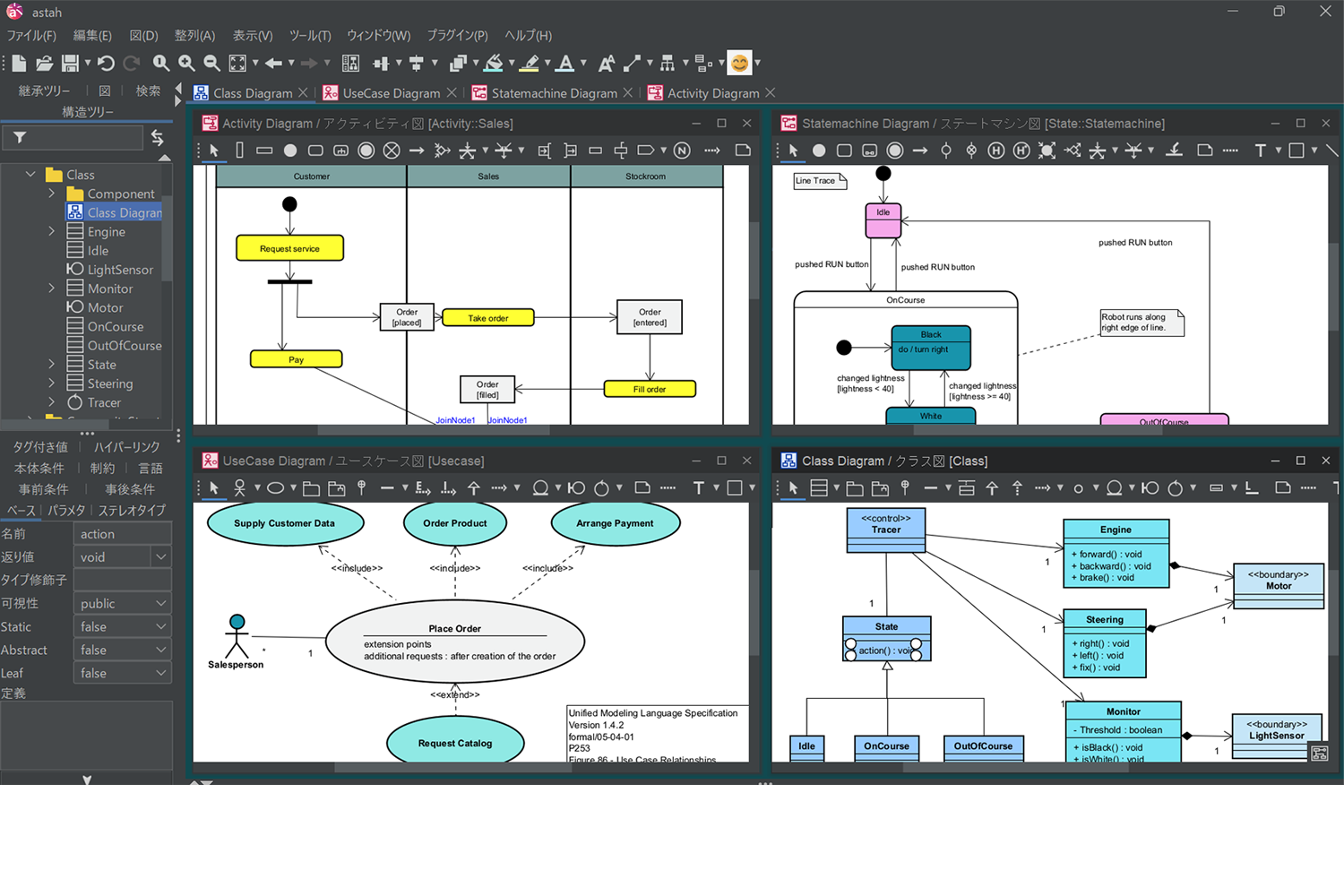 UML astah*professionalでかける図